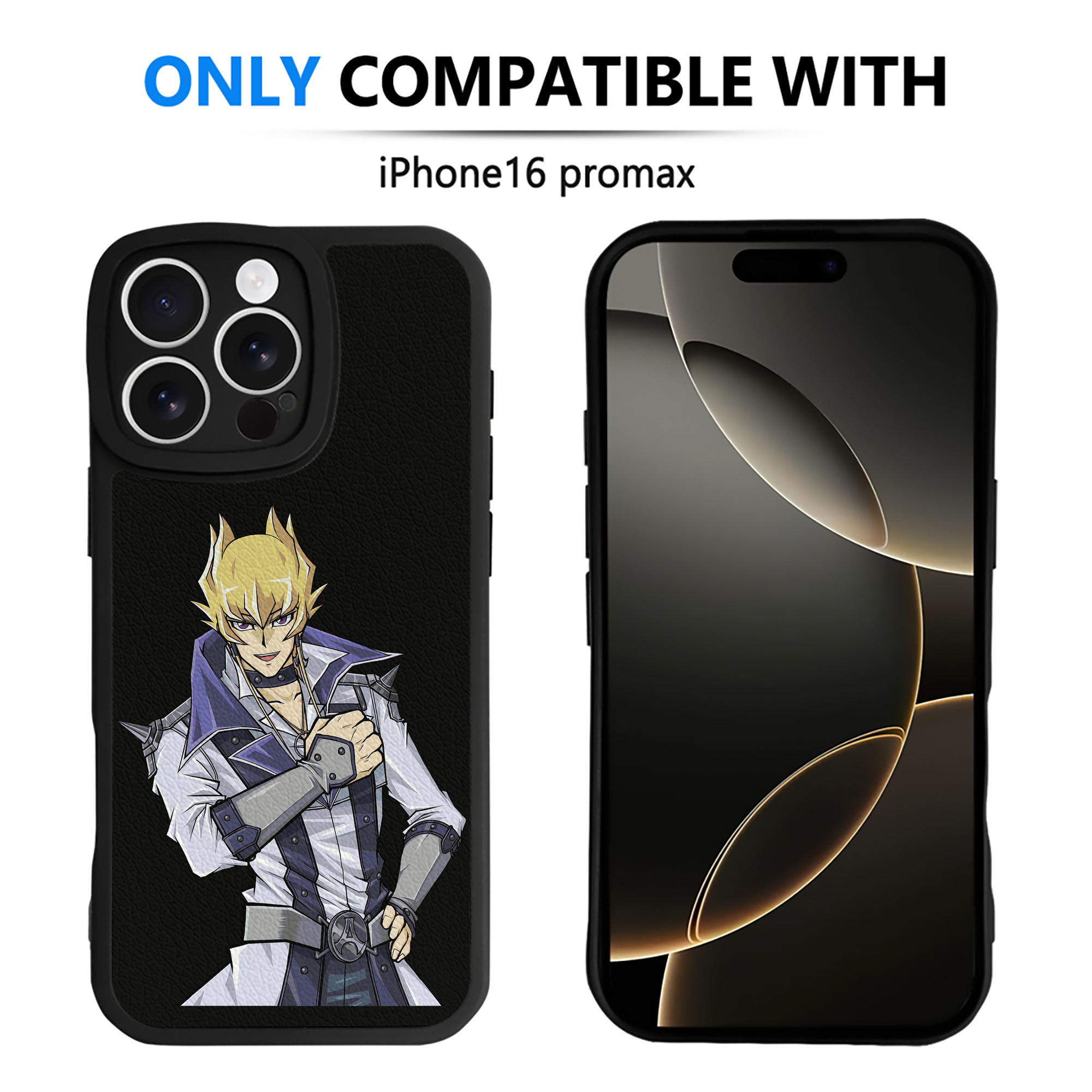 （画像用） 遊☆戯☆王 Yu-Gi-Oh! 【iPhone 16シリーズ対応】シリコンスマホケース（レザー調） 材質：シリコン